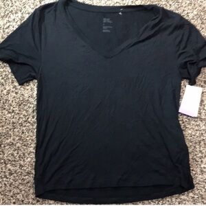 Stars Above Classic Black V-Neck Women's Sleep Top Small Small NWT